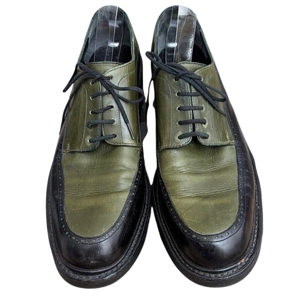 Vintage Robert Clergerie Barneys New York Black Leather Oxford Shoes Size 9.5